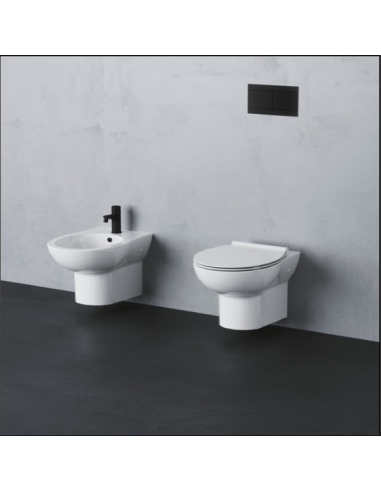 COPPIA SANITARI SOSPESI SERIE FAST AZZURRA CERAMICHE+COPRI WC SOFTCLOSE