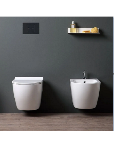 COPPIA SANITARI SOSPESI SERIE BEA OLYMPIA CERAMICA+COPRI WC SOFTCLOSE