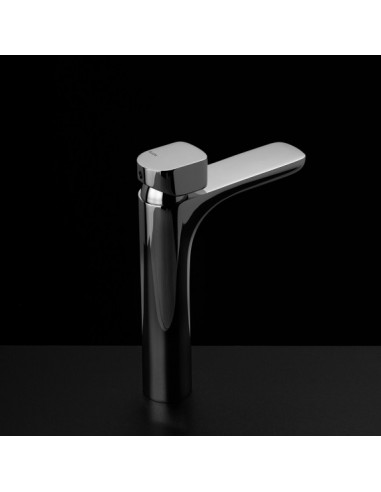 RUBINETTO LAVABO PER MOBILE BAGNO SERIE OGGETTO DESIGN ARTIS RUBINETTERIA CROMATO CON PILETTA CLICK CLACK